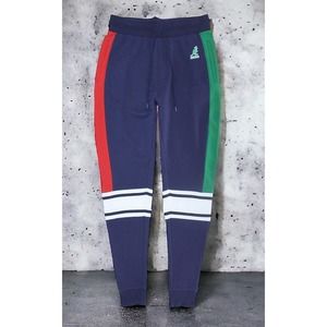 Kangol Colorblock Joggers Lounge Pants Navy Blue Mens Large New Fast Ship